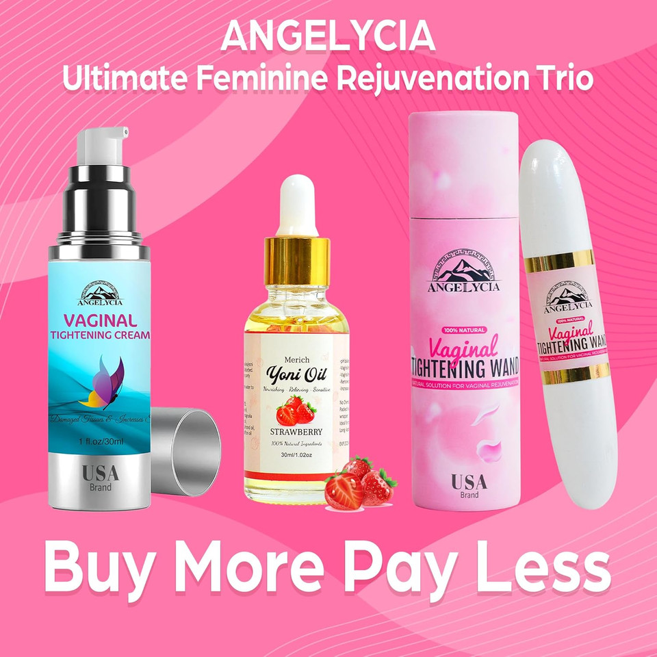 Ultimate Feminine Rejuvenation Trio: Wand, Cream And Yoni Oil For Vaginal Tightening, Rejuvenation, Effective Vaginial Tightening Cream, Coochie Tightener Wand And Feminine Yoni Oil