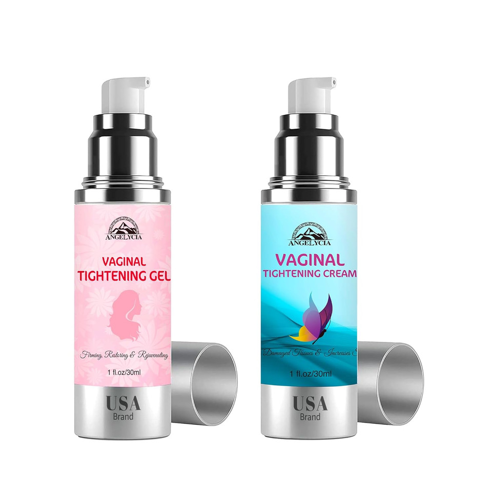 Ultimate Vaginal Tightening Bundle: Gel & Cream For Maximum Rejuvenation, Improves Women'S Vagina Health, Fast-Acting Coochie Tightener, Increases Intimate Sensitivity, Easy To Apply