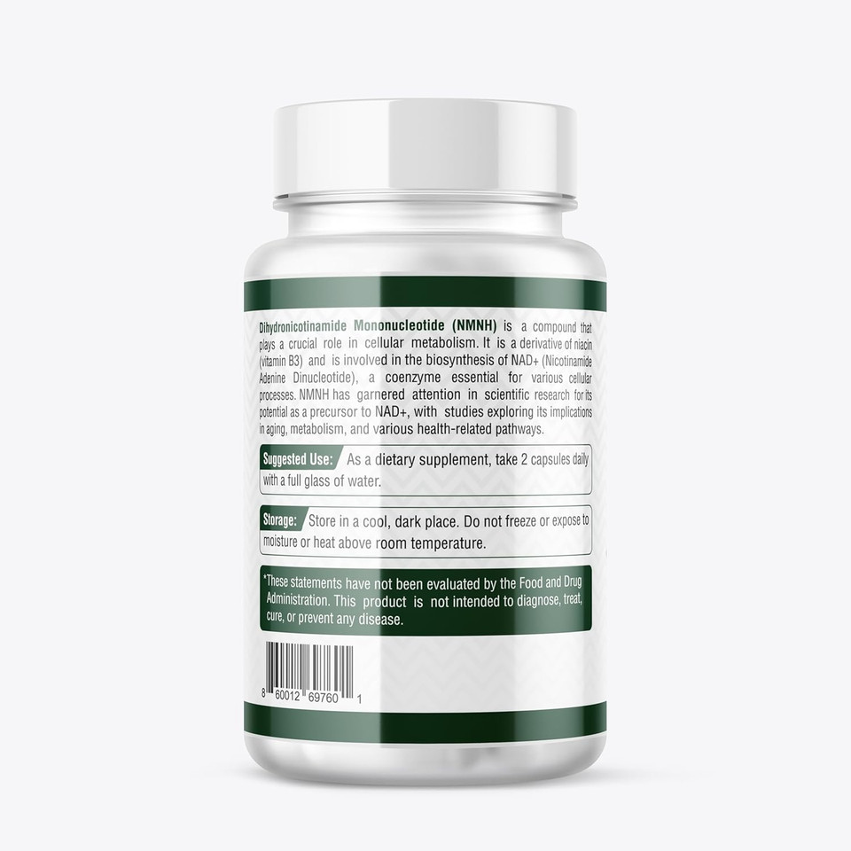 Uthpeak Nmnh Nad Supplement 250Mg - Recommended Dose For Healthy Aging, A Memory Focus Supplement For Cognitive Function Support (60 Capsules) - Alternative To Nr, Nad, Quercetin And Fisetin