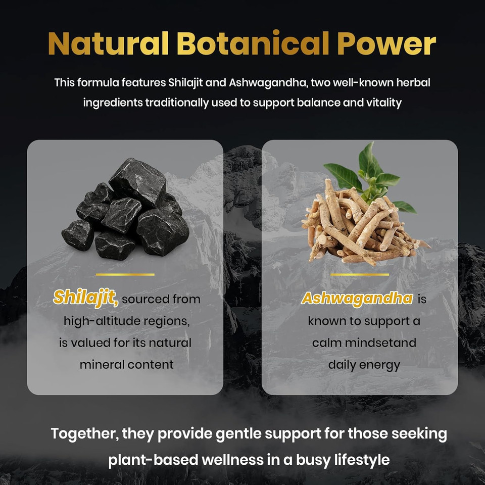 Vev Shilajit Gummies For Men & Women  Ashwagandha Gummies 500Mg, Sea Moss, Black Seed, Burdock Root, Vitamin D3  Vegetarian, Sugar-Free  90 Count For Energy & Stress Support