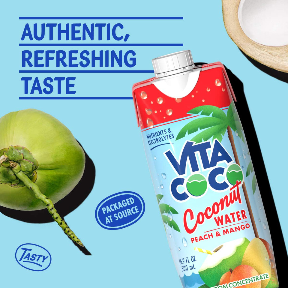 Vita Coco Coconut Water, Pineapple, 16.9 Fl Oz