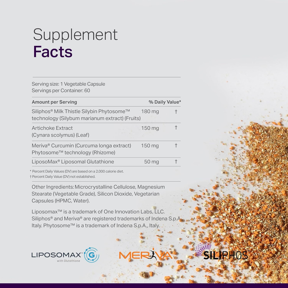 Vital Liver Health Formula - Milk Thistle Supplement For Antioxidant Support, Wellness Maintenance & Rapid Absorption - Non-Gmo, Gluten-Free, Plant-Based - 60 Veggie Capsules