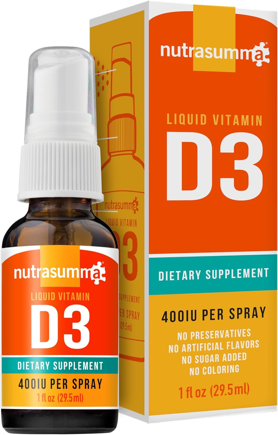Vitamin D3 1000 Iu Spray -1Oz- Naturally High Absorption Rate Supports Bone Boosts Immune System Vitamin Supplement