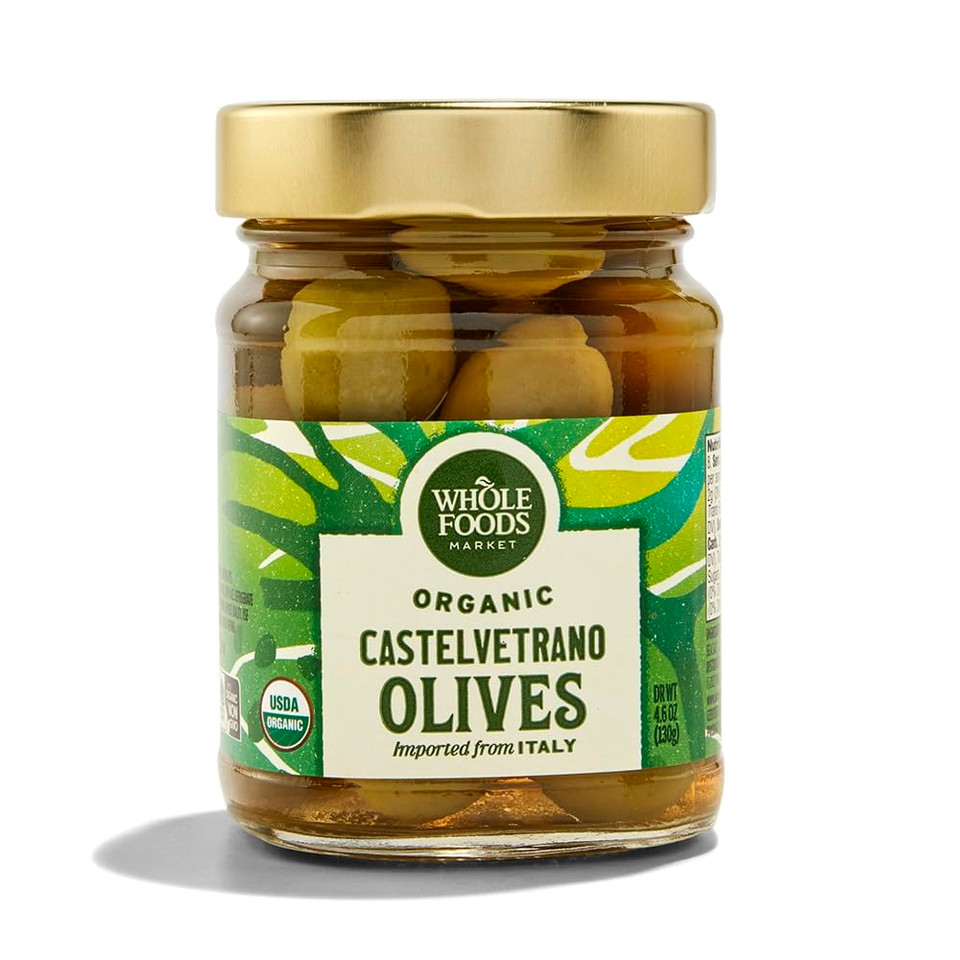 Whole Foods Market, Organic Castelvetrano Olives, 4.58 Ounce