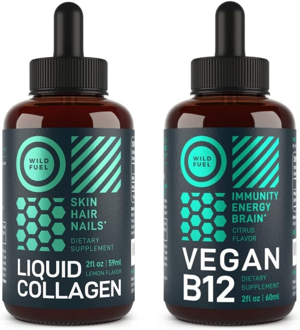 Wild Fuel Liquid Collagen And B12 High-Potency Wellness Bundle