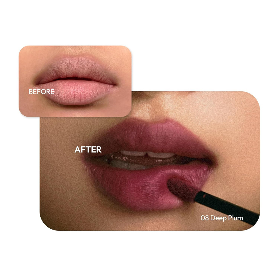 Wink Lip Shade Primer - All Day Top Coat, Smudge-Proof Base, Semi-Matte Long-Lasting Lip Primer (06 Light Petal)