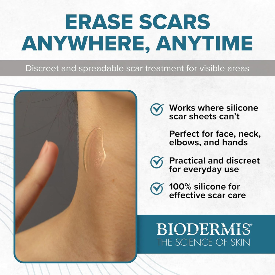 Xeragel 100% Silicone Scar Treatment Ointment 10G  Scar Gel For Smoother, Flatter Scars From Surgery, Burns, Acne & More - For Old & New Scars On Face, Neck & Hands - Hypoallergenic & Fragrance-Free