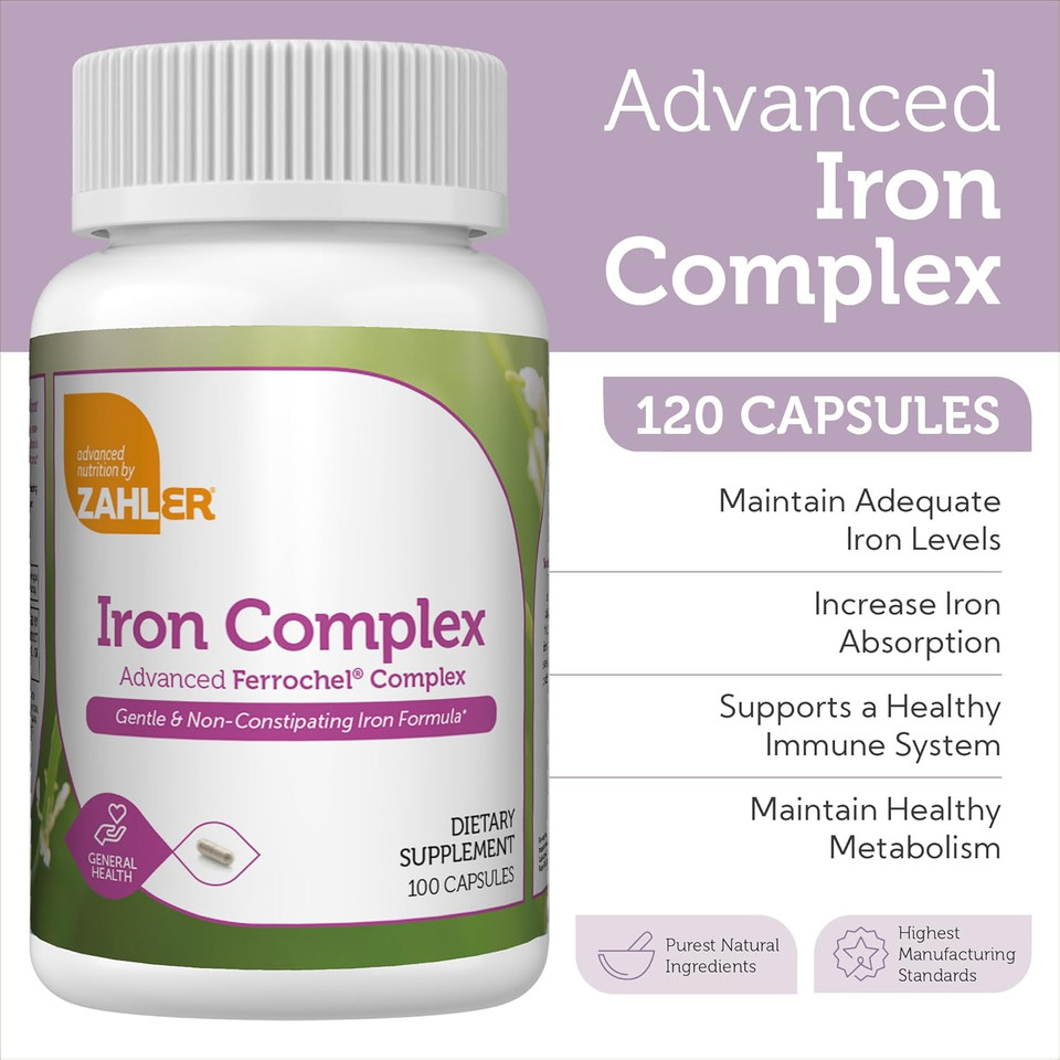 Zahler'S Iron Drops, Liquid Iron Concentrate, Gentle And Non-Constipating Iron Formula, 2 Fl Oz