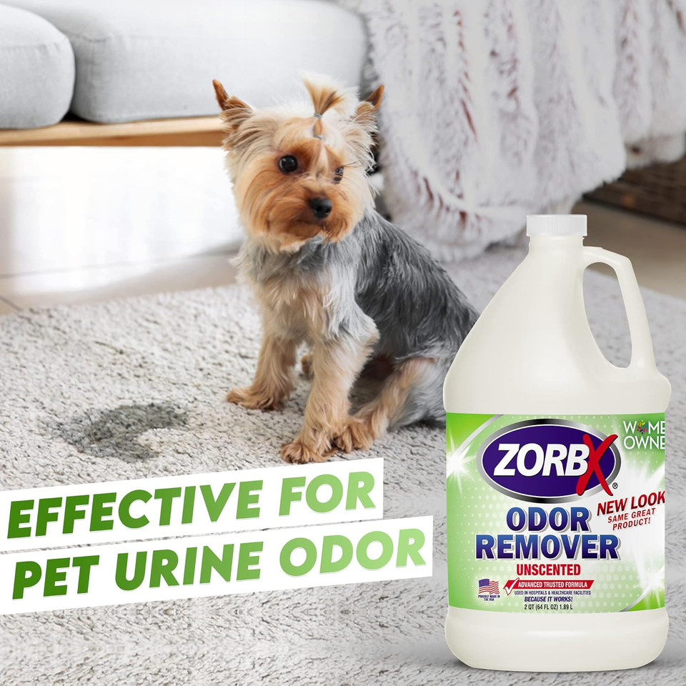 Zorbx Bundle Of Odor Remover Sprays And Refill Solution - Perfect Solution For Funky And Foul Smells - All-Purpose Deodorizer Bundle - Includes 5 Odor Remover Sprays (2 Oz) & Refill Solution (1/2 Gal)