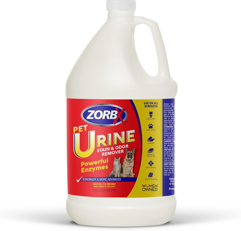 Zorbx Pet Urine Stain And Odor Remover Spray 24 Fl Oz - Dog, Cat Urine Enzyme Odor Destroyer - Perfect Solution For Unpleasant Urine Odor And Stain Remover - Hardwood Floors & Carpet Cleaner