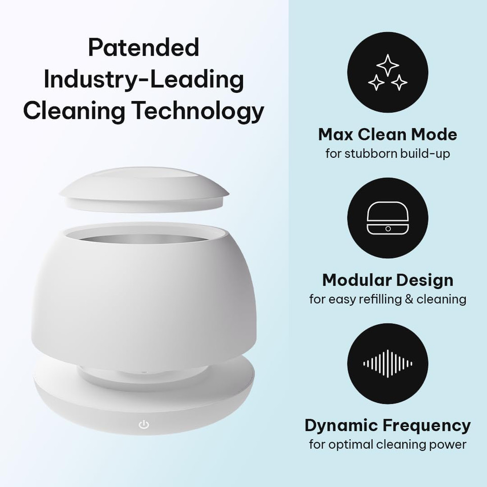 Zima Dental Pod PRO: New Ultrasonic Retainer Cleaner Machine. Market-Leading, Best Aligner Cleaner, Nightguard Cleaner, Mouthguard Cleaner, Denture Cleaner, Ultrasonic Cleaner for Oral Dental Care