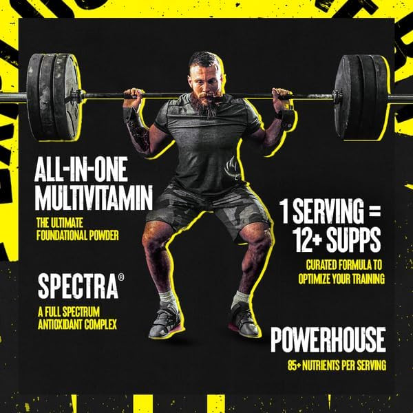 Animal Pak - Convenient All-in-One Vitamin & Supplement Powder - Zinc, Vitamins C, B, D, Amino Acids, Immune Support, Digestive Enzymes, and More - Daily Multivitamin for Women & Men