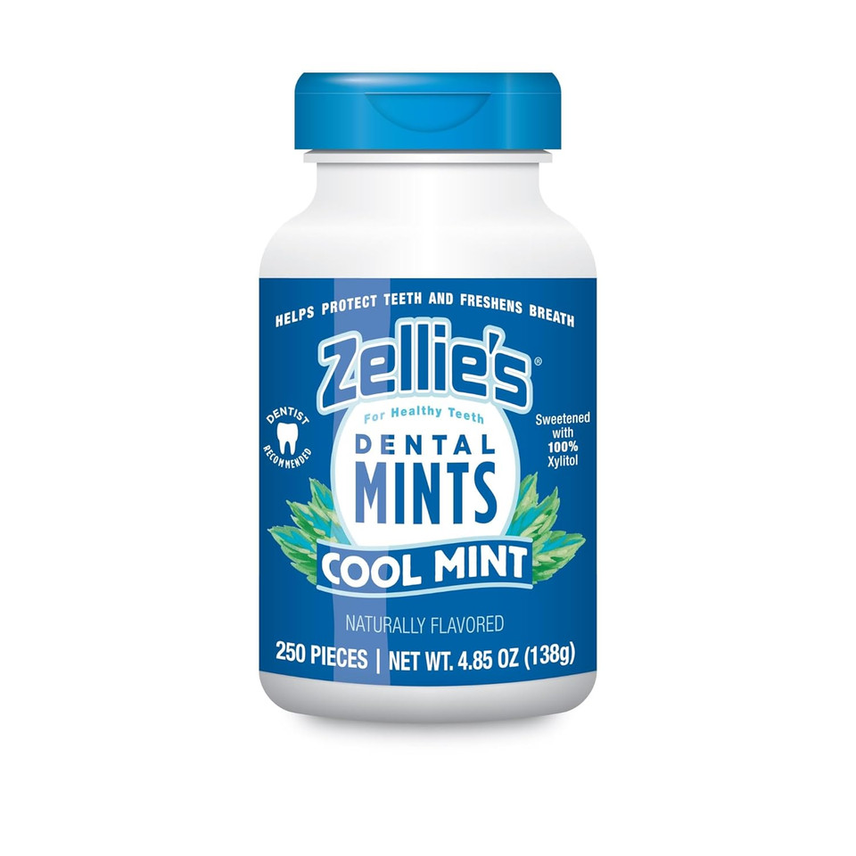 Zellie’s | 100% Xylitol | Mint Gift Set | Cool Mint, Cool Fruit, Spearmint, & Cherry Berry | No Aspartame, Gluten Free, Vegan & Kosher