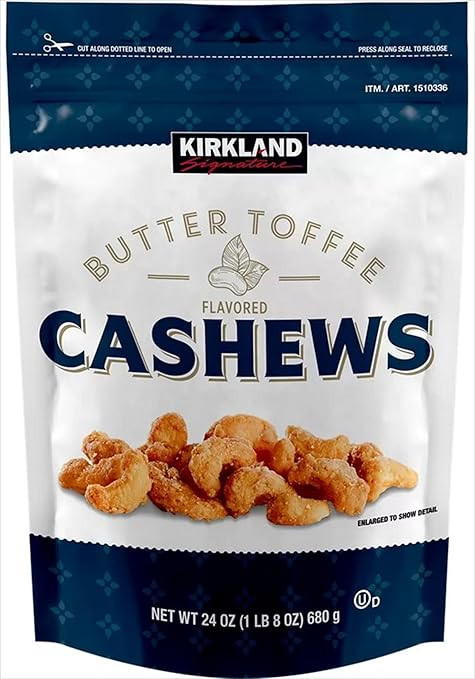 Butter toffee flavored cashews