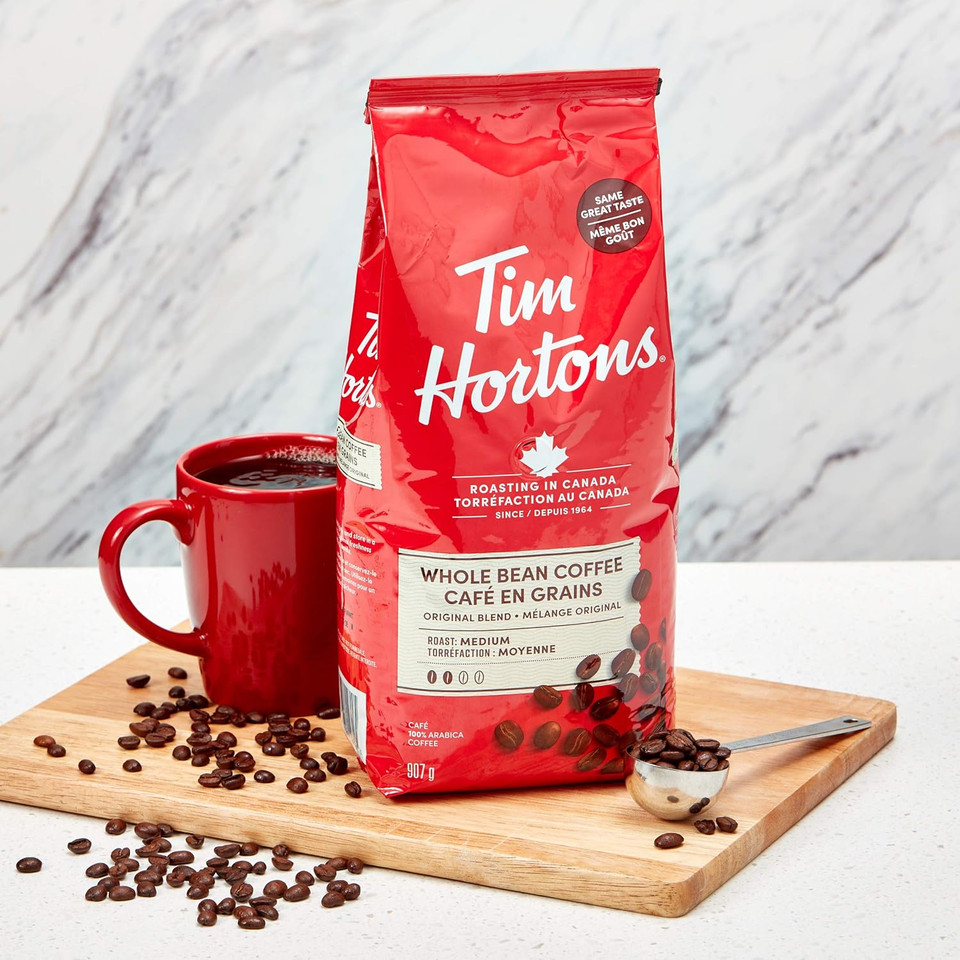 Tim Hortons Whole Bean Coffee, 907g (2lb) bag
