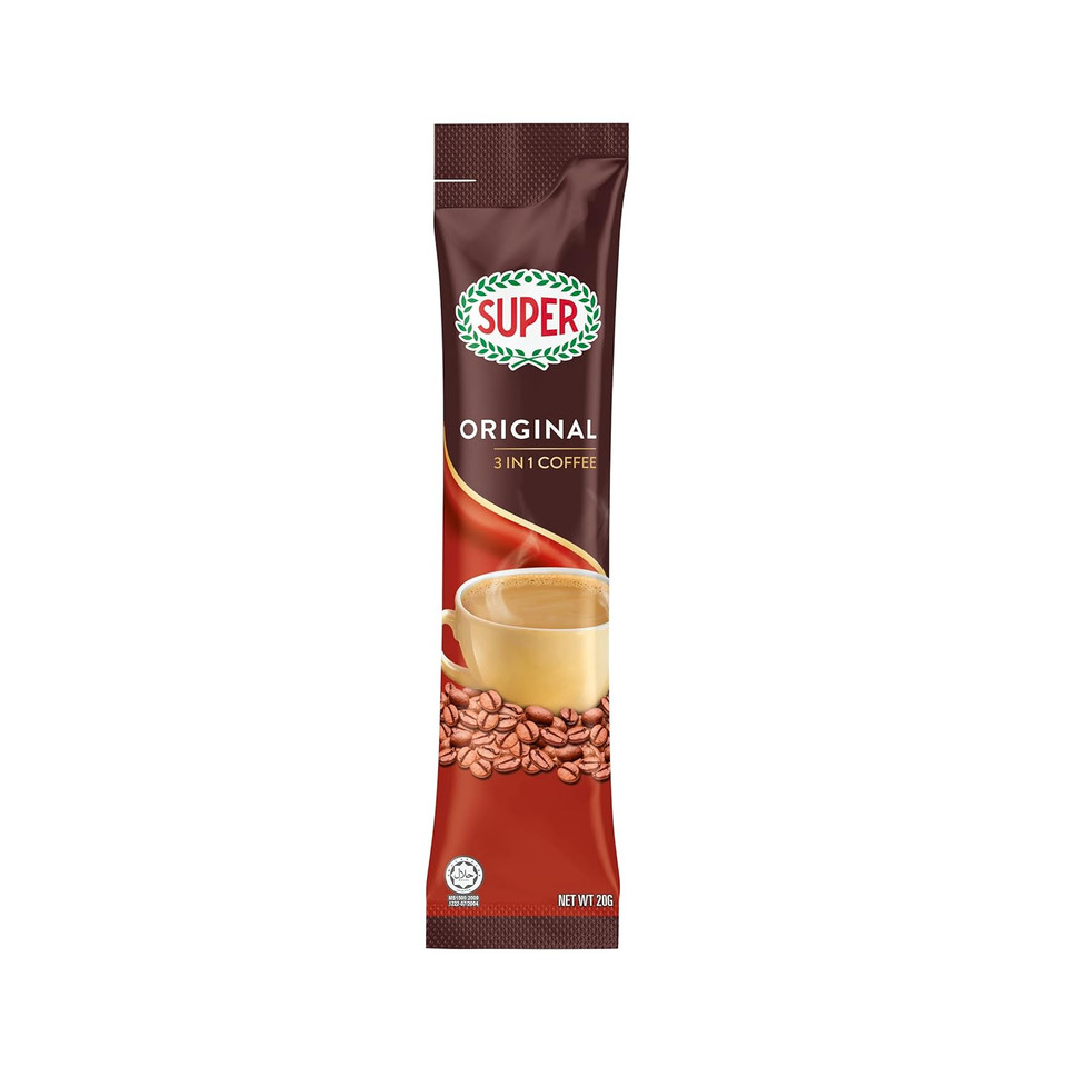 SUPER Original 3 in 1 Instant Coffee - 800g, 40 Sticks
