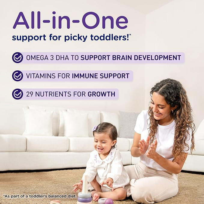 Enfagrow PREMIUM Gentlease Toddler Nutritional Drink, Made with Real Milk, Designed to Ease Fussiness, Gas & Crying, Nutrients for Growth & Immune Support, Powder Can, 29.1 Oz