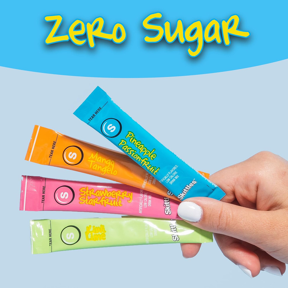 Skittles Singles to Go! Tropical Variety Pack Drink Mix Packets - 20 packets - Pack of 2