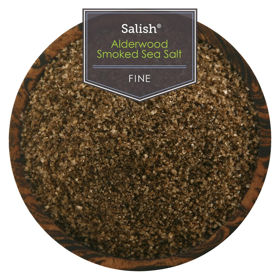 Artisan Salt Company Salish Alderwood Smoked Sea Salt, Fine Grain, Shaker Jar, 6 Ounce