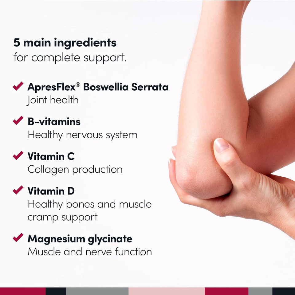 Penetrex Clinically Studied Magnesium Glycinate Supplement for Joint, Muscle & Nerve Support - Comfort in 5 Days with Advanced Boswellia Serrata Extract, Vitamin D, B, C (60 Count, 1 Month Supply)