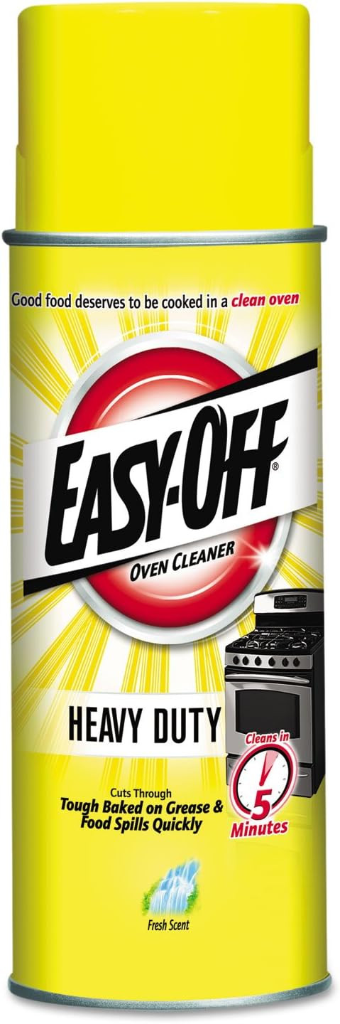 EASY-OFF 87979 Heavy Duty Oven Cleaner, Fresh Scent, Foam, 14.5 oz Aerosol