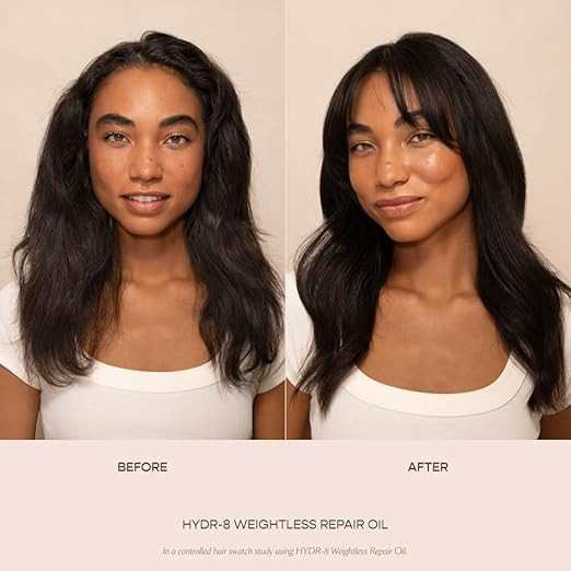 VEGAMOUR HYDR-8 Weightless Repair Oil | Strengthens, Smooths and Adds Shine with Marula Oil and Vitamin C | For All Hair Types | Formulated Without Silicones, Vegan and Cruelty-Free