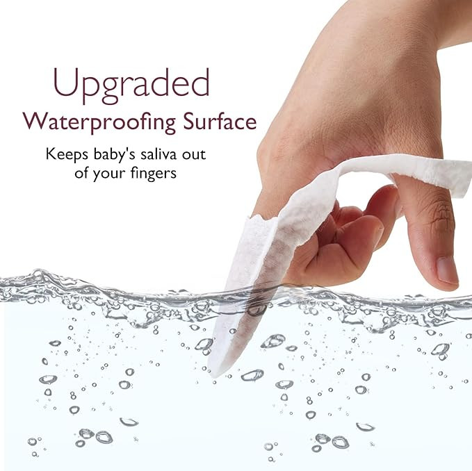 Momcozy Baby Finger Toothbrush, Wipes Toothbrush, Tooth and Gum Wipes Tongue Cleaner, Infant Oral Cleaner, 30 Count