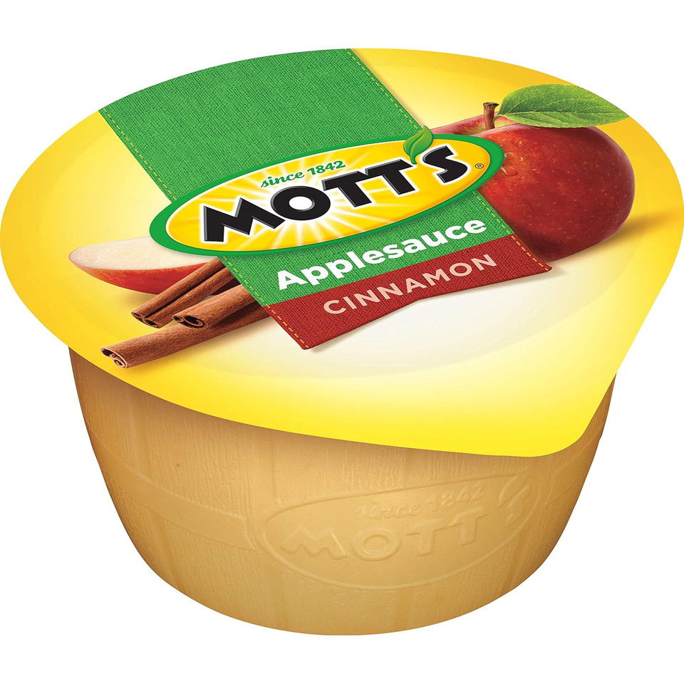 "Mott's Applesauce, 4 Oz Cups, 18 Count, No Artificial Flavors, Good Source Of Vitamin C, Nutritious Option For The Whole Family "