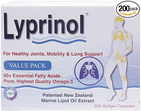 Pharma Lyprinol® Pcso-524® 200 Capsules New Zealand Green Lipped Mussel Extract Oil Joint Health Support & Mobility