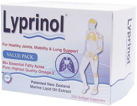 Pharma Lyprinol® Pcso-524® 200 Capsules New Zealand Green Lipped Mussel Extract Oil Joint Health Support & Mobility