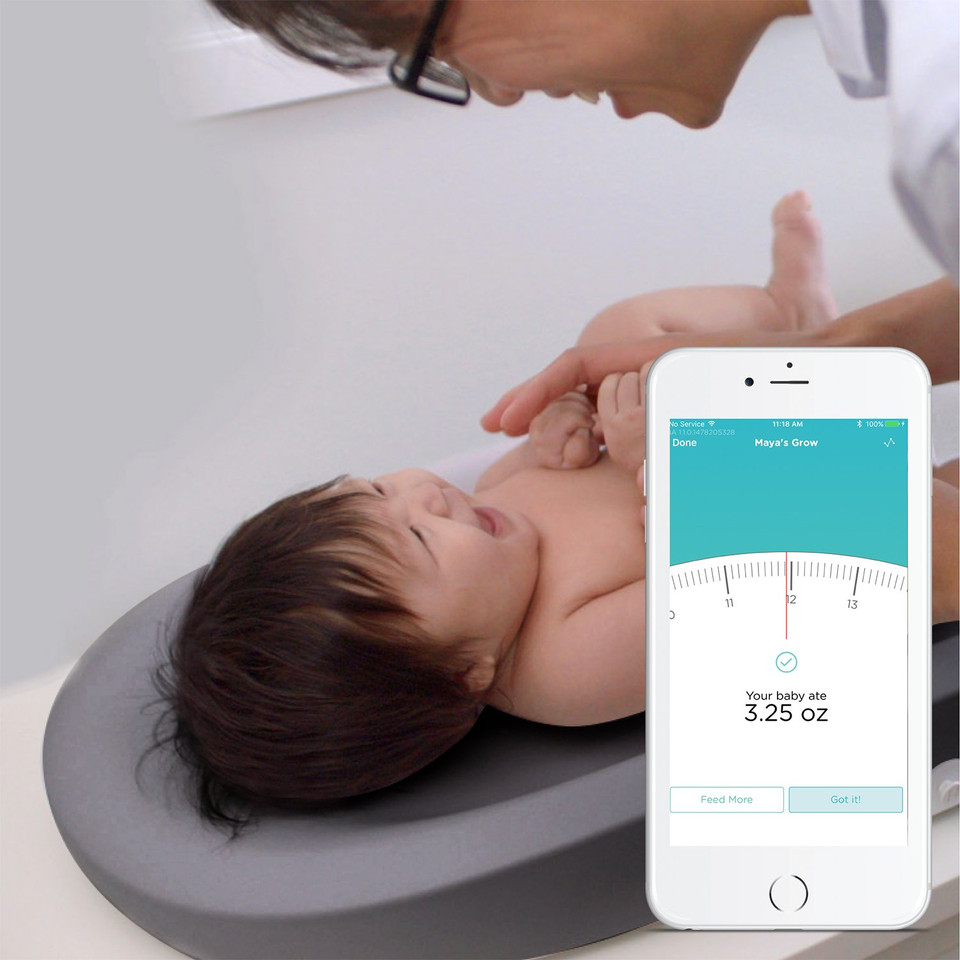 Hatch Grow Smart Changing Pad and Scale (WHITE )