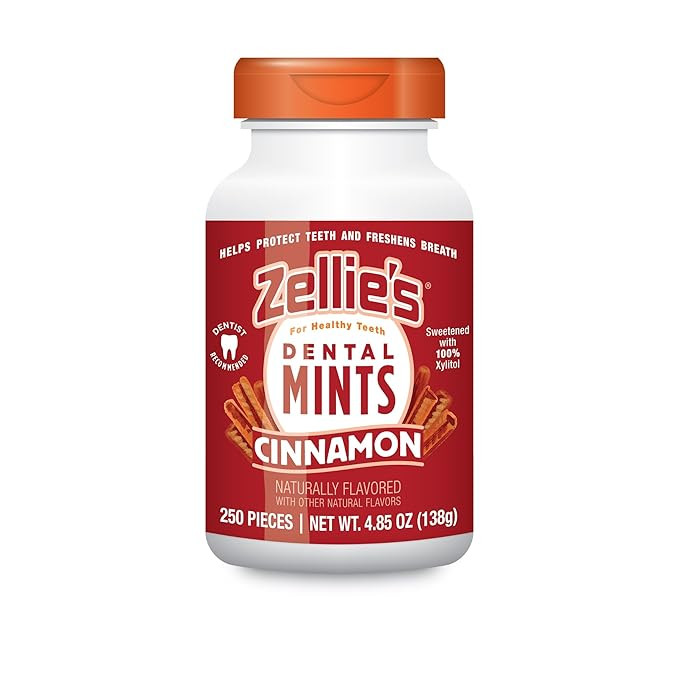 Zellie's | 100% Xylitol Cinnamon Breath Mints | No Aspartame, Gluten Free, Vegan & Kosher Mints (540 Count (Pack of 1)