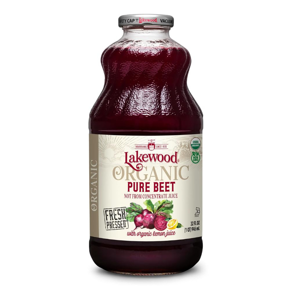 Lakewood Organic Beet Juice, 32 Fl Oz (Pack of 1) Package May Vary