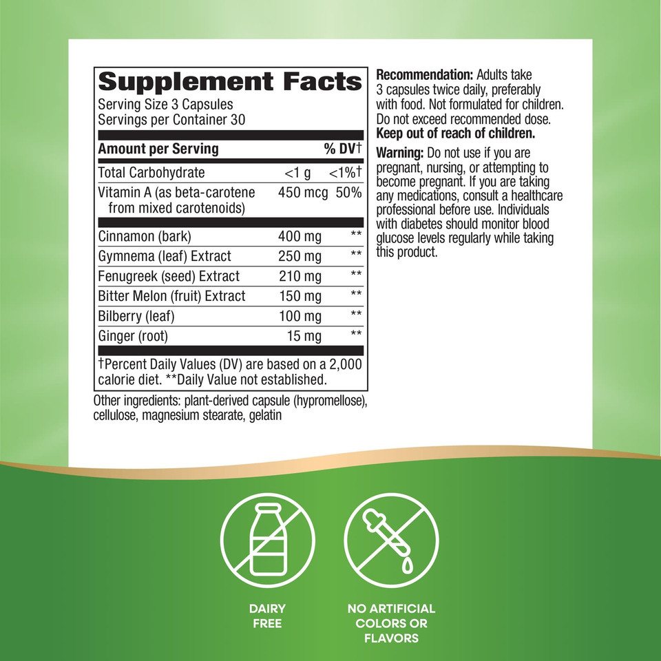 Nature's Way, Blood Sugar Manager®, 90 Capsules