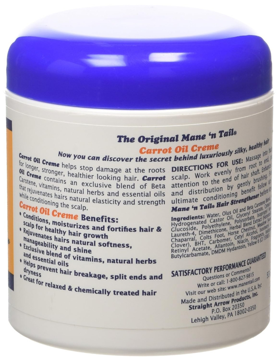 Mane 'N Tail Carrot Oil Creme, 5.5 Ounce