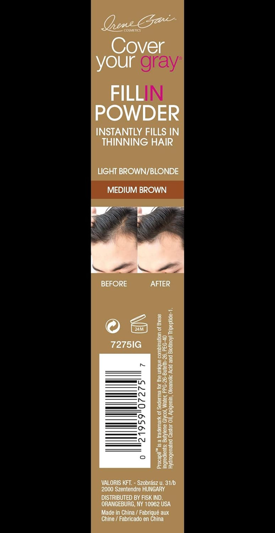 Cover Your Gray Fill In Powder Pro For Men - Blonde/Medium Brown