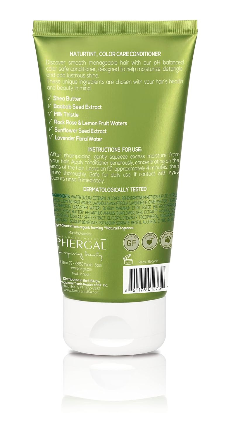 Naturtint Color Care Conditioner For Color-Treated, Dry, Or Normal Hair, Formulated To Retain Vibrancy Without Parabens, Sodium Lauryl Sulfate Or Sodium Laureth Sulfate