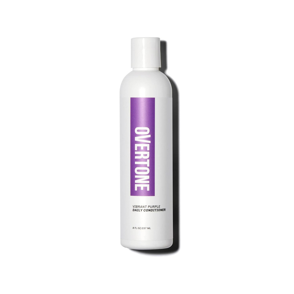 Overtone Haircare Daily Conditioner - 8 Oz Semi-Permanent Daily Conditioner W/Shea Butter & Coconut Oil - Maintain Existing Shade W/Cruelty-Free Hair Color (Vibrant Purple)Vibrant Purple