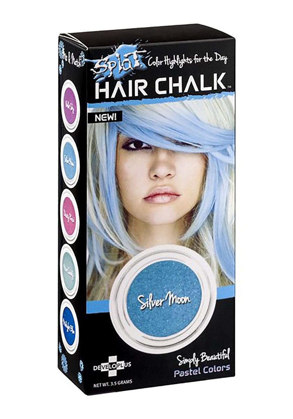 Splat Hair Chalk | Silver Moon | Temporary Hair Colorsilver Moon
