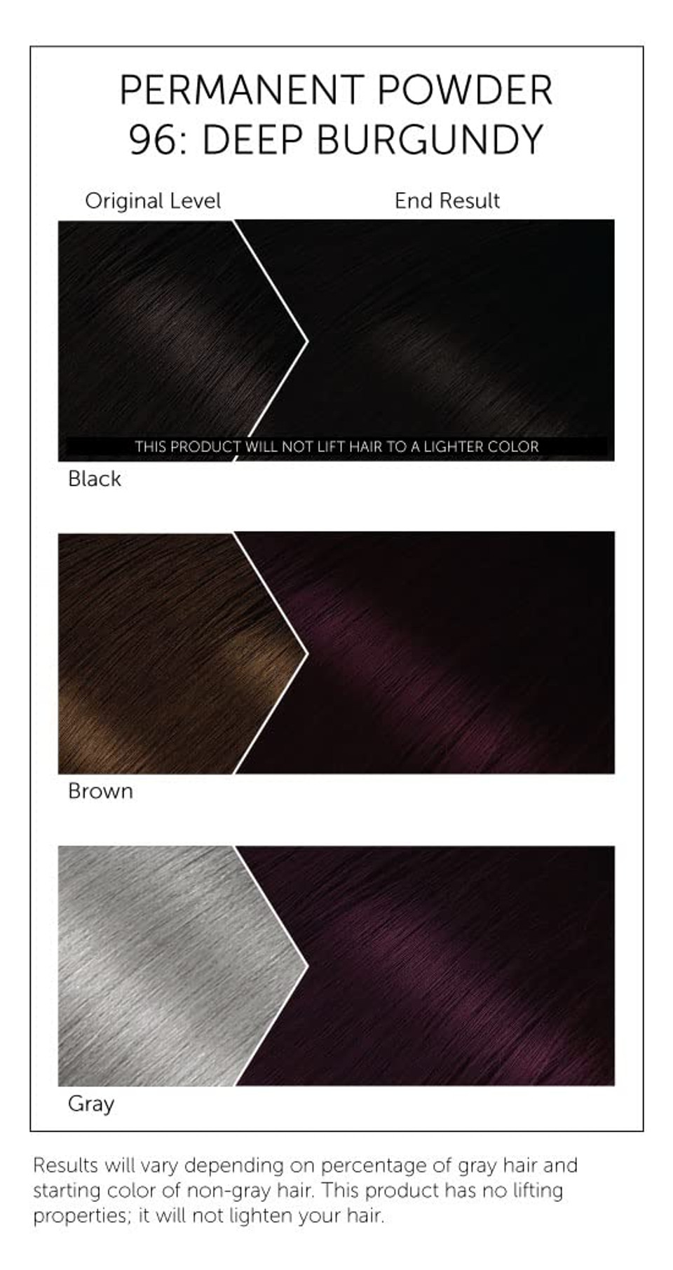 96 Deep Burgundy Bigen Permanent Powder - 3 Pack