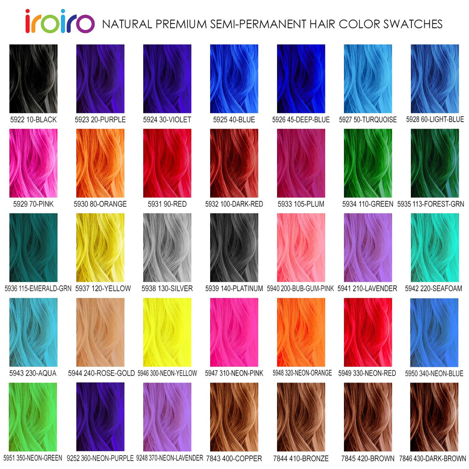 Iroiro Premium Natural Semi-Permanent Hair Color113 Forest Green (4Oz)