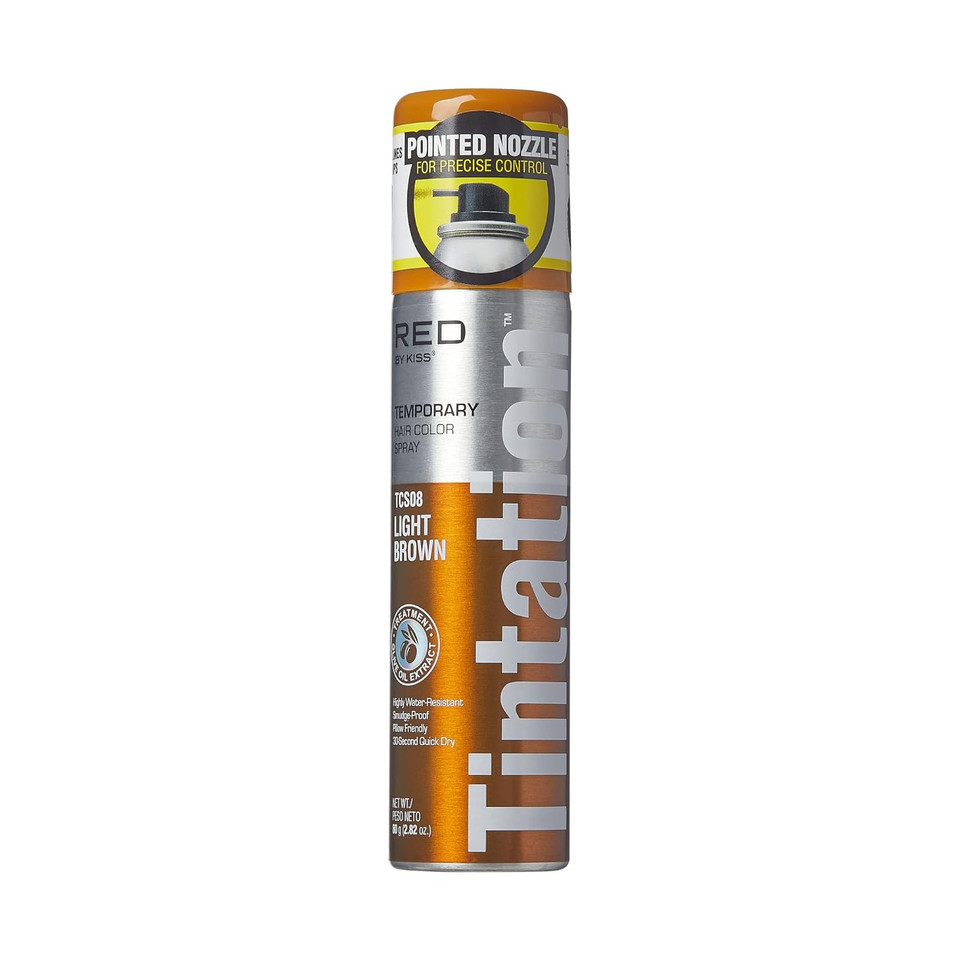 Kiss Tintation Temporary Hair Color Spray (Tcs08 - Light Brown)Tcs08 - Light Brown