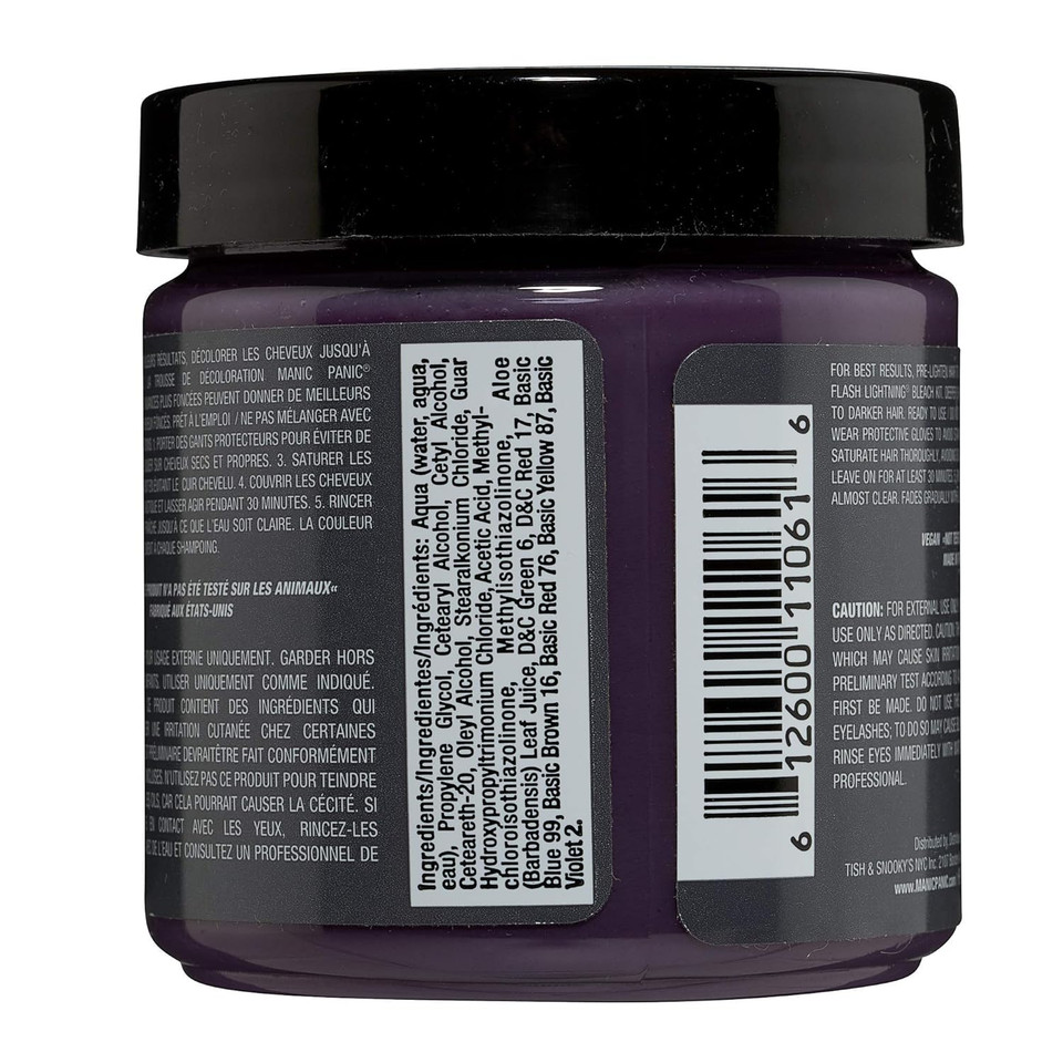Manic Panic Alien Grey Hair Dye  Classic High Voltage - Semi-Permanent Hair Color - Cool, Medium Slate Grey Shade - Vegan, Ppd & Ammonia-Free - For Coloring Hair On Women & Menalien Grey