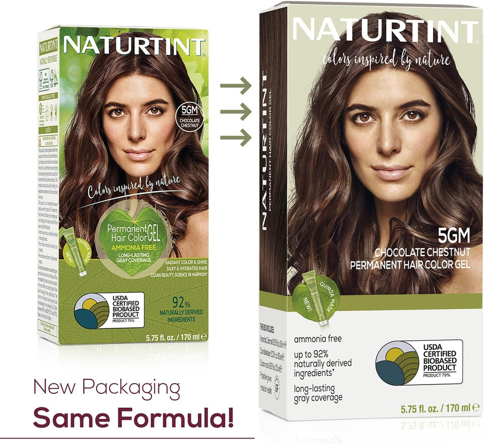 Naturtint Permanent Hair Color 5Gm Chocolate Chestnut (Pack Of 1), Ammonia Free, Vegan, Cruelty Free, Up To 100% Gray Coverage, Long Lasting Results