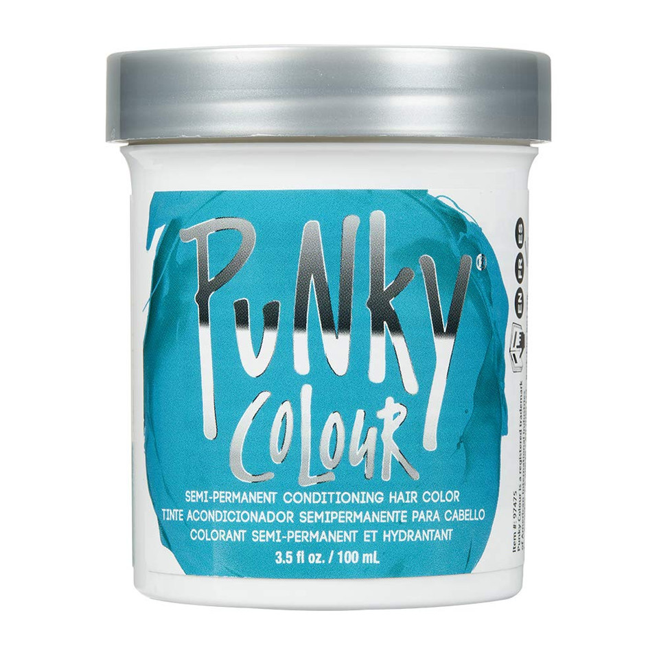 Punky Semi Permanent Conditioning Hair Color, Vegan, Ppd And Paraben Free, May Last For 5-40 Washes, 3.5Oz, Turquoiseturquoise