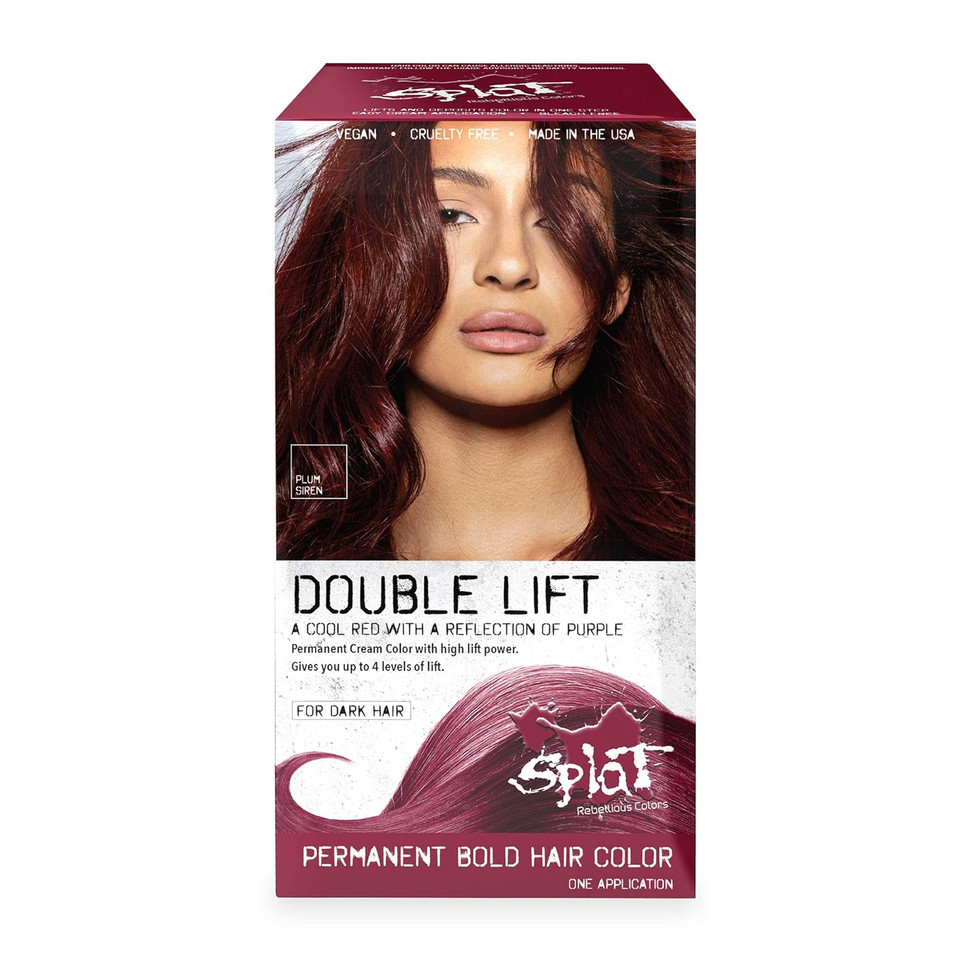 Splat Plum Siren Double Lift Permament Hair Dye Kit For Brunettes