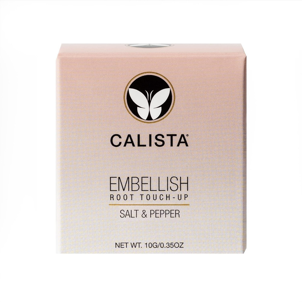 Calista Embellish Root Touch-Up, Salt And Pepper, Temporary Grey Cover And Root Concealer, 0.35 Oz