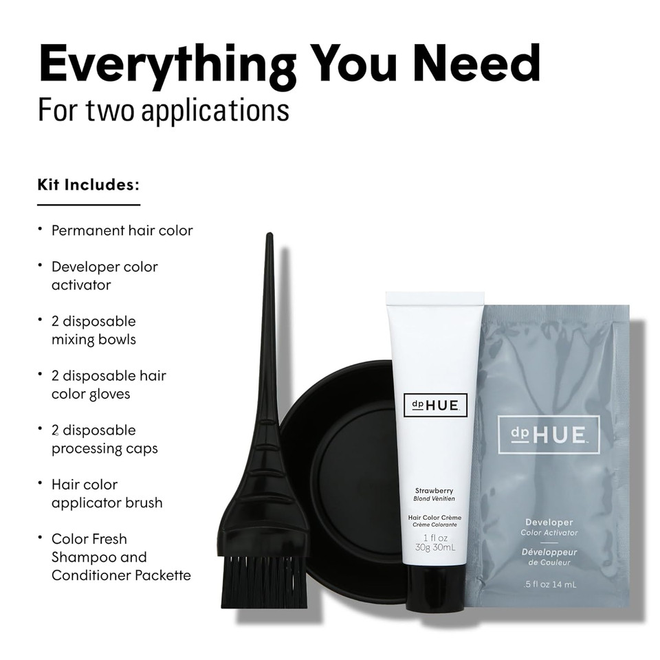 Dphue Root Touch-Up Kit, Dark Blonde - Two Applications - Permanent Grey Hair Touch Up & Root Cover Up Solution - Low Ammonia, Salon-Quality Creme Hair Color Made In Italydark Blonde1 Count (Pack Of 1)