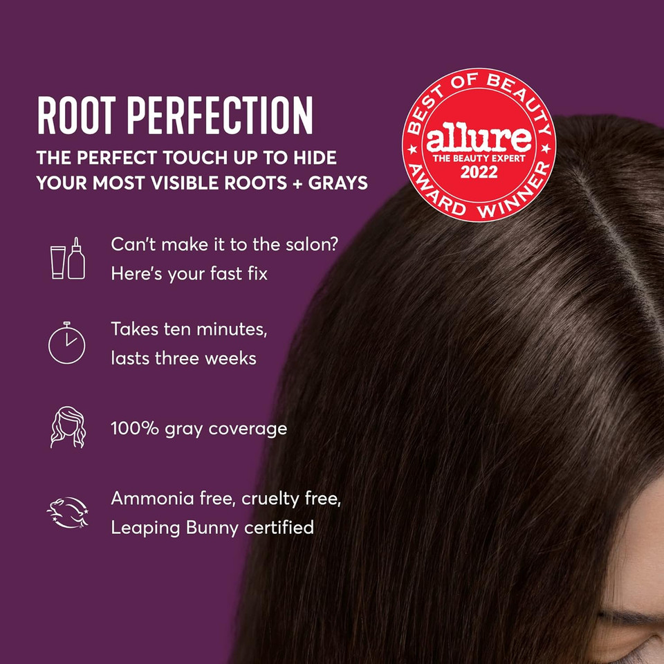 Madison Reed Root Perfection Permanent Root Touch Up, Dark Brown 5N Calabria, 10 Minutes For 100% Gray Root Coverage, Ammonia-Free Hair Dye, Two Applications5N Calabria - Dark Brown