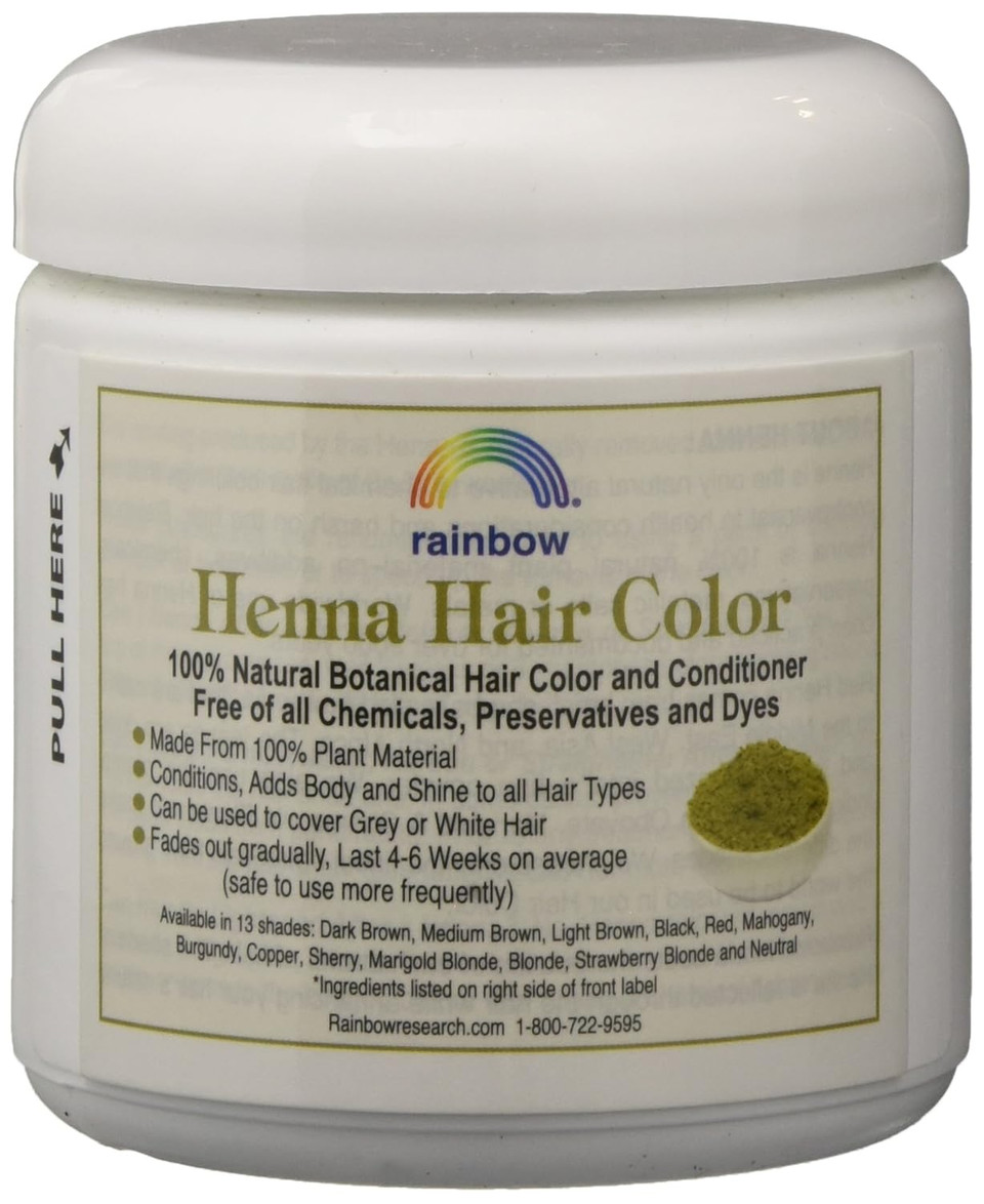Rainbow Henna Persian Dark Brown Hair Color 4 Oz, (2 Pack)